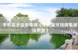 手机蓝牙投屏电视（手机蓝牙投屏电视没声音）