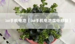 360手机电池（360手机电池虚电修复）
