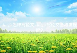 chatgpt怎样写论文 chatgpt写论文会被发现吗？